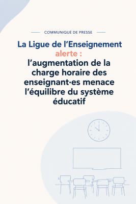 Image pour un communiqué de presse d'une classe avec une horloge